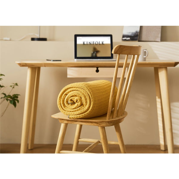 130 X 160Cm Cozy Throw Dijon Yellow Blankets