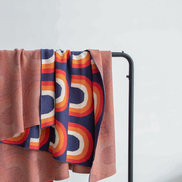 130 X 160Cm Cozy Throw Bohemian Style Rainbow Blankets