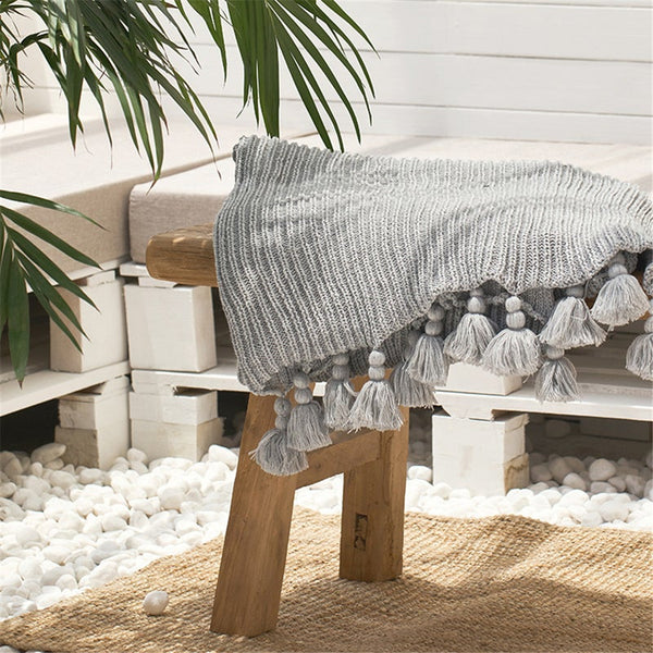 130 X 160Cm Cozy Throw Grey Blankets