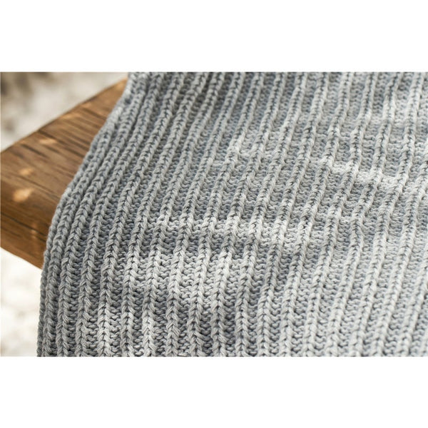 130 X 160Cm Cozy Throw Grey Blankets