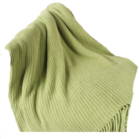 130Cm X 200Cm Warm Cozy Knitted Throw Blanket Green Blankets
