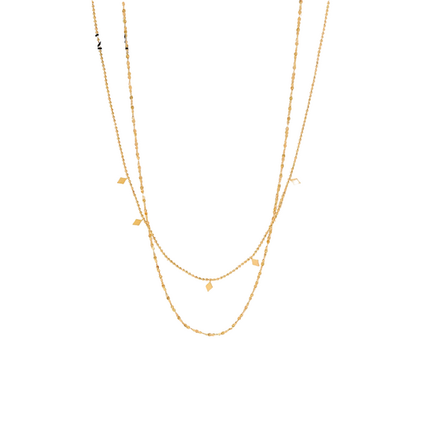 Double Layered Tassel Necklace French Fashion Niche Collarbone Chain Light Luxury Design Chains Necklaces