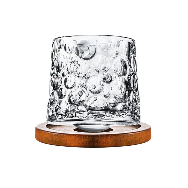 Hand Drawn Rotating Glass Cups Multiple Purpose Whiskey Glasses Glassware & Drinkware