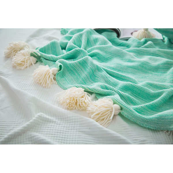 130 X 180Cm Cozy Throw Blankets - Green