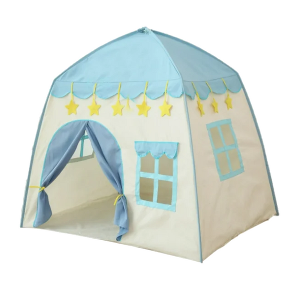 130Cm Kids Castle Tent Large Blue Play Tents