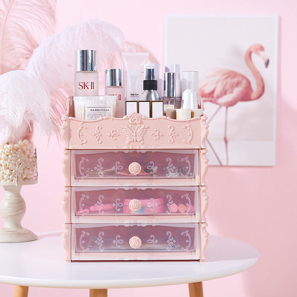 Makeup Organiser Cosmetic Storage Box Drawers Desktop Jewellery