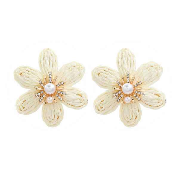 Veile Studios Women Ladies Party Accessories Flower Fashion Jewellery Earrings