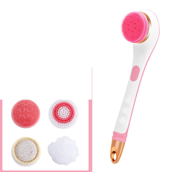 Usb Rechargeable Bath Brush Silicone Back Scrubber Body Cleaning Bath Brushes & Sponges