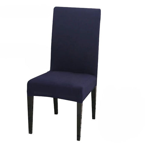 Chair Cover Navy Anti Dirt Waterproof Elastic Material For Dining Room Slipcovers