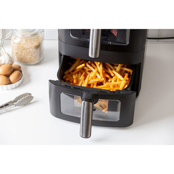 13L Dual Zone 2300W Double Stack Air Fryer With Foldable Top Display Air Fryers