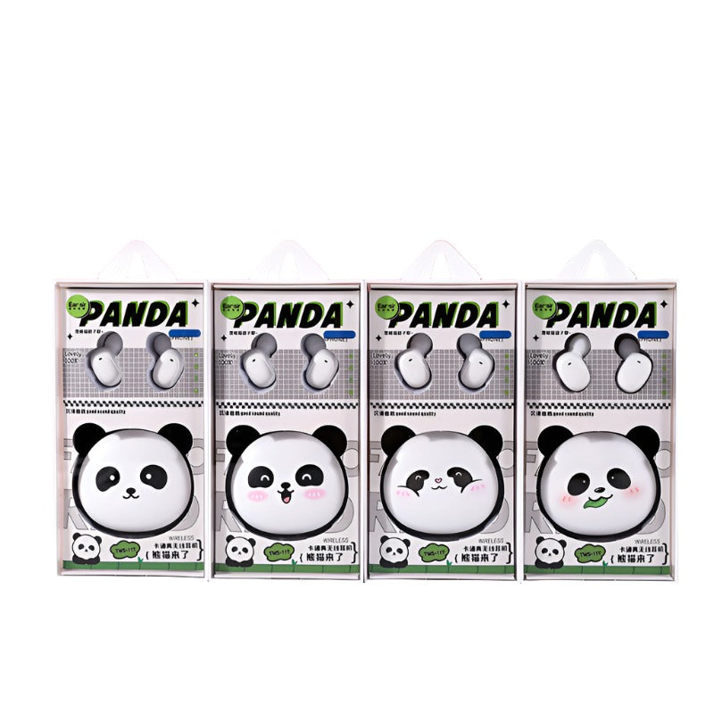 Tws True Wireless Sports Running Bluetooth Random Panda Design Earbuds