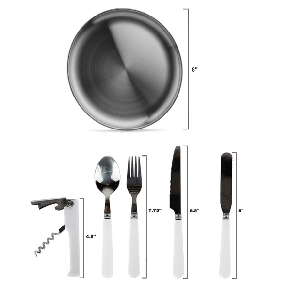 13Pcs Outdoor Dining Picnic Cutlery Kit Picnic Accessories