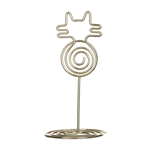 14 Pc Cute Cat Shape Table Number Holder Place Card Clamps Stand Cool Photo Clips Wedding Party Desktop Decoration Supplies