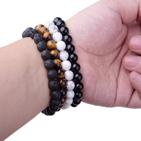Black Onyx Bracelet For Women Geometric Design In Fashion Jewellery Category Bracelets