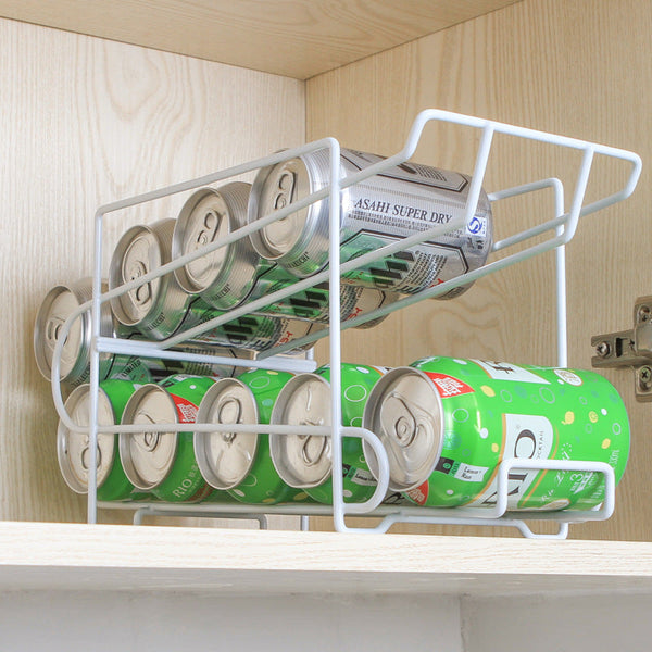 Cans Coke Kitchen Storage Rack Double-Layer Finishing Shelf Desktop