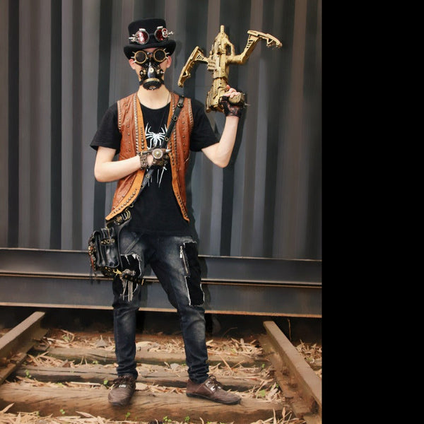 Women Backpacks Steampunk Motorcycle Bag