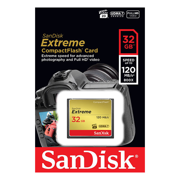 Sandisk 32Gb Extreme Compactflash Card With (Write) 85Mb/S And (Read)120Mb/S Sdcfxsb 032G Other Interface/Add On Cards