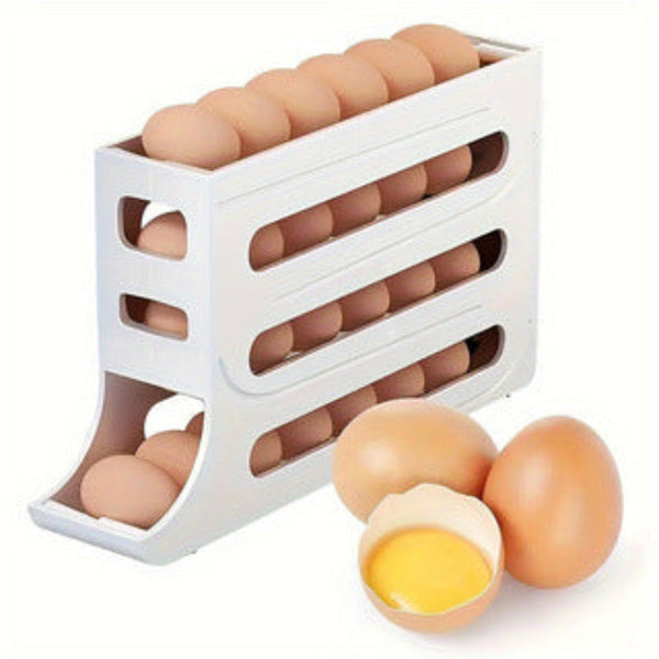 Rolling Egg Storage Box Slide Type Automatic Roller Freshness Preservation Other Kitchen Storage