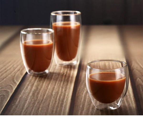 Heat Resistant Double Glass Coffee Cups Glassware & Drinkware