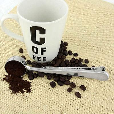 Multi Purpose Stainless Steel Coffee Scoop With Clip Scoops