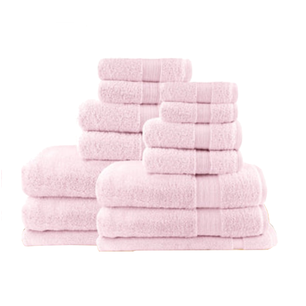 14Pc Light Weight Soft Cotton Bath Towel Set Towels & Washcloths