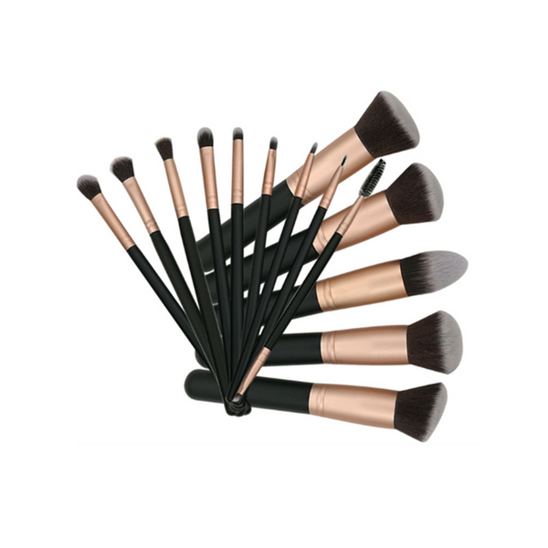 14Pcs Makeup Brushes Set Powder Foundation Eyeshadow Up Rose Gold