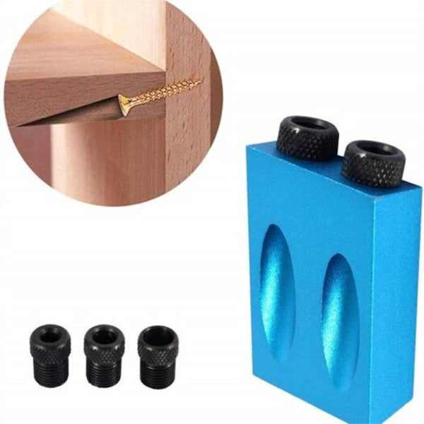 14Pcs Pocket Hole Jig 15 Degree Dowel Drill Joinery Kit Multi Drill Bits