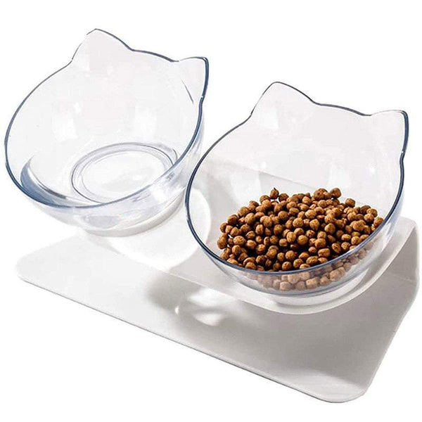 Dishes Feeders & Fountains Pet Bowls Feeders Tilted Elevated Cat For Food And Water