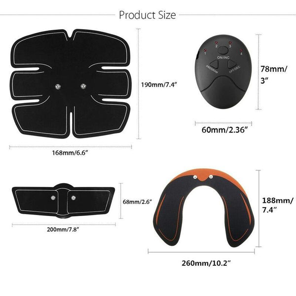 Ems 15 Pcs / Set Hip Trainer Abdominal Arm Muscle Training Intelligent Fitness Abdominal Machines