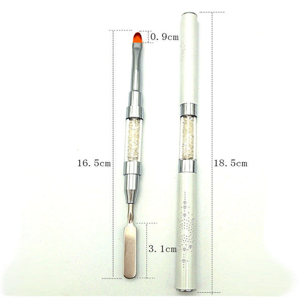 Nail Crystal Extender Gel Set With Polish Brush File Clamp And Rinse Gel Nail Polish