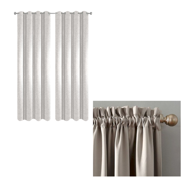 150 Centimetre Beige Modern Waffle Plaid Curtain For Living Room Bedroom Balcony Curtains & Drapes