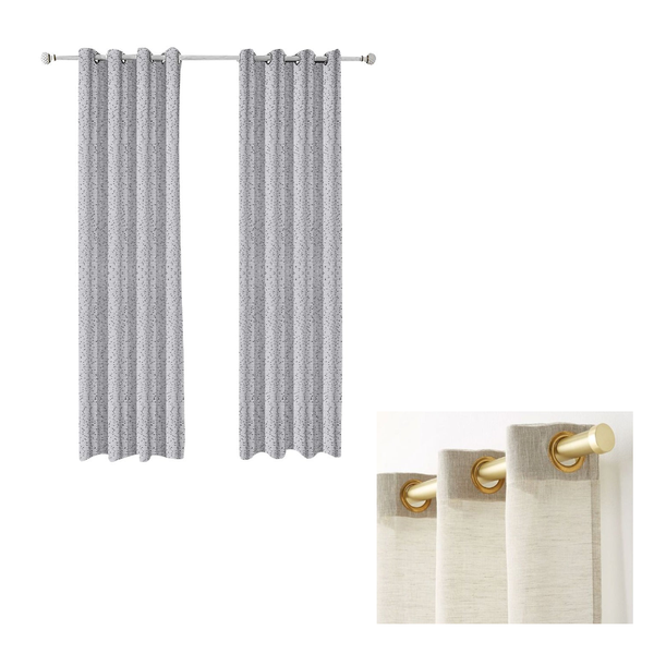 150 Centimetre Grey Curtains Modern Luxury Retro Style Texture For Decor Curtains & Drapes