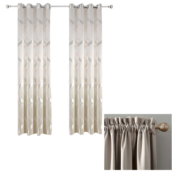 150Cm Curtains Plain White Modern Luxury Retro Style Texture For Decor Curtains & Drapes