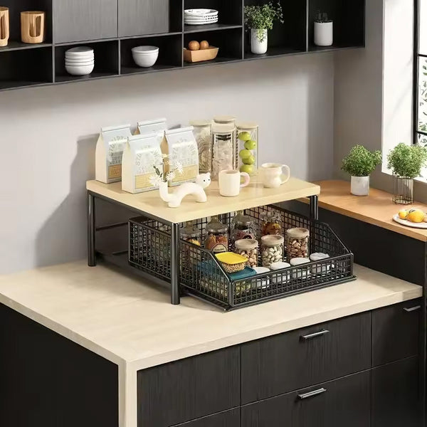 Modern Kitchen Microwave Shelf Space Saving Countertop Storage For Appliances Elegant Design Other Kitchen Storage