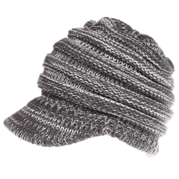 Women Ponytail Beanies Autumn Winter Soft Knitting Caps Warm Ladies Hats