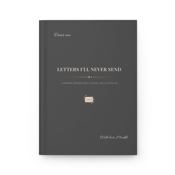 Customized Charcoal Healing Journal Letters I'll Never Send Self Care Diary Mindfulness Notebook Emotional Release Gift For Writers Personal Organiser