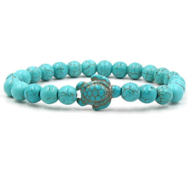 Veile Studios Bracelet With Natural Stone Beads And Sea Charms For Fashion Jewellery Bracelets