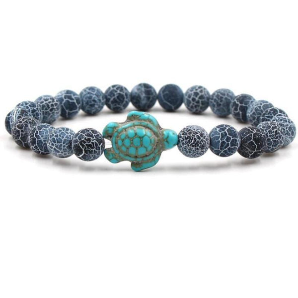 Veile Studios Bracelet With Natural Stone Beads And Sea Charms For Fashion Jewellery Bracelets