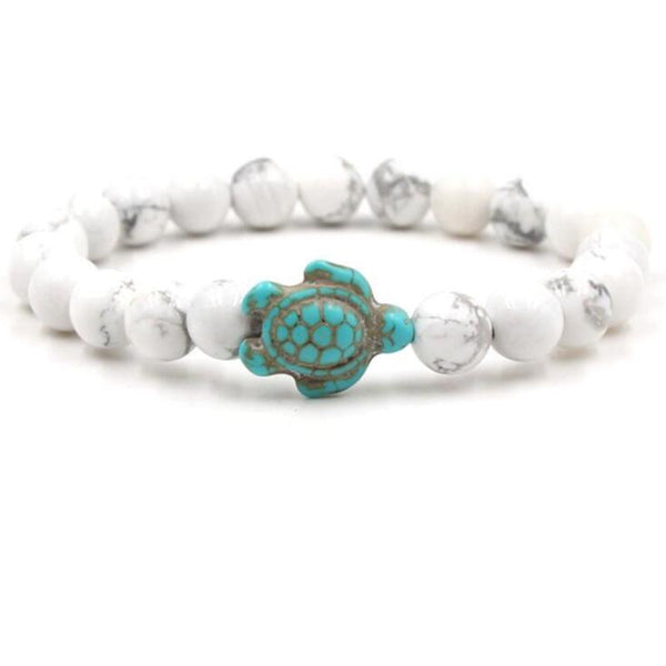 Veile Studios Bracelet With Natural Stone Beads And Sea Charms For Fashion Jewellery Bracelets