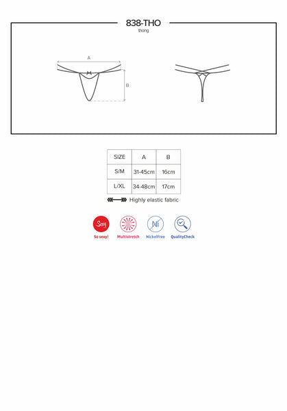 Thong 838 Red Erotic Panties