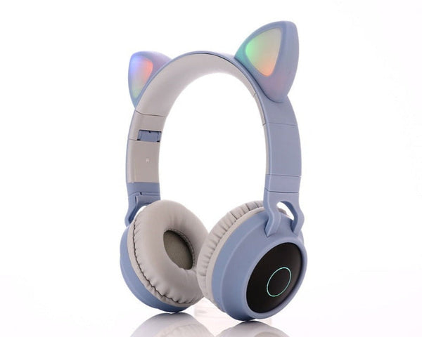 Cute Led Wireless Bluetooth 5.0 Kids Headset Headphones