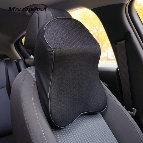 Black Car Neck Pillow 3D Memory Foam Head Rest Cushion Support Pillows