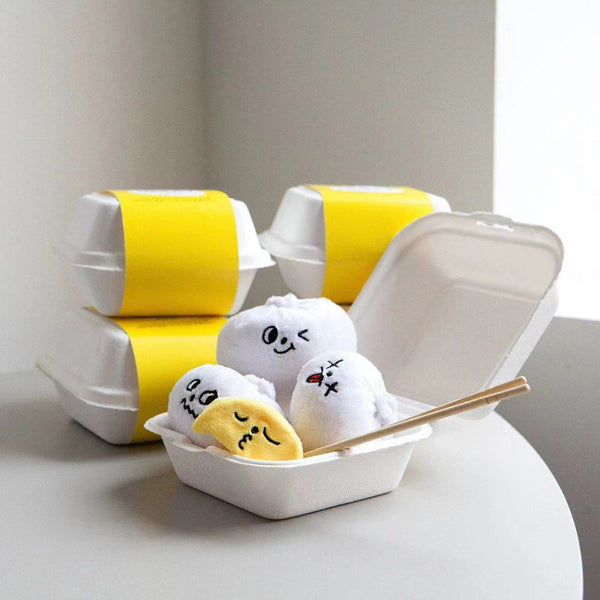 Pet Plush Bun Sound Biting Small Steamed Durable Slow Feeding Hide Food Intelligent Sniffing Dog Toys