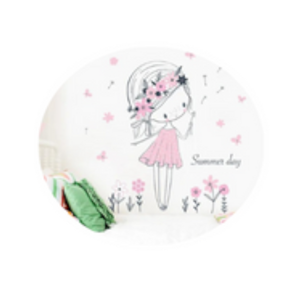 Cartoon Dance Girl Kitty Butterfly Wall Decal Paper Room Home Stickers Cute Ballet Decoration For Bedroom Wall Stickers