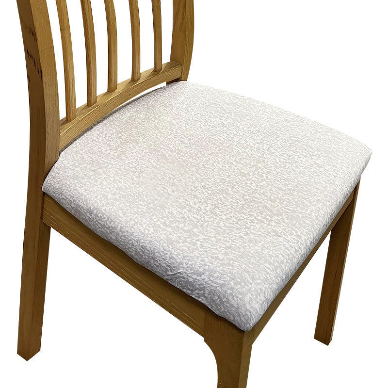 Chair Cover Flakey White Print Stretch Seat For Dinning Kitchen Slipcovers