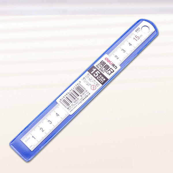 15Cm Stainless Steel Metal Ruler Straight Measuring Scale Student Art Artist Drawing Stationery Office School Supply Measuring Tapes & Rulers