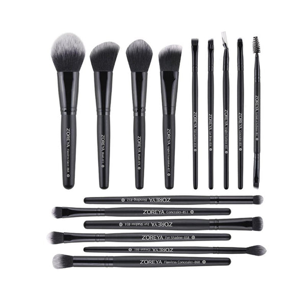 15Pcs Professional Makeup Brush Set Foundation Eye Shadow Beauty Tool Brushes
