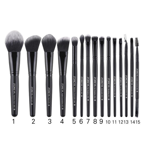 15Pcs Professional Makeup Brush Set Foundation Eye Shadow Beauty Tool Brushes