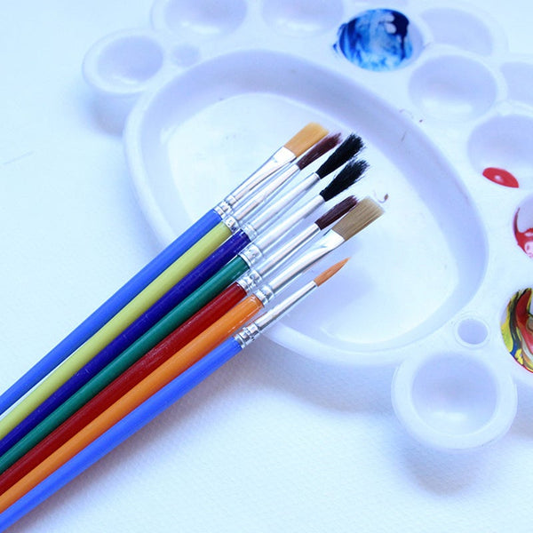 15Pcsset Paint Brush Watercolor Oil Art Supplies Kids Sponge Stamper For Children Gouache