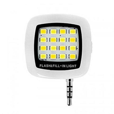 Portable Mini Flash Fill Light Rechargeable 16 Leds For Smartphone Camera Video